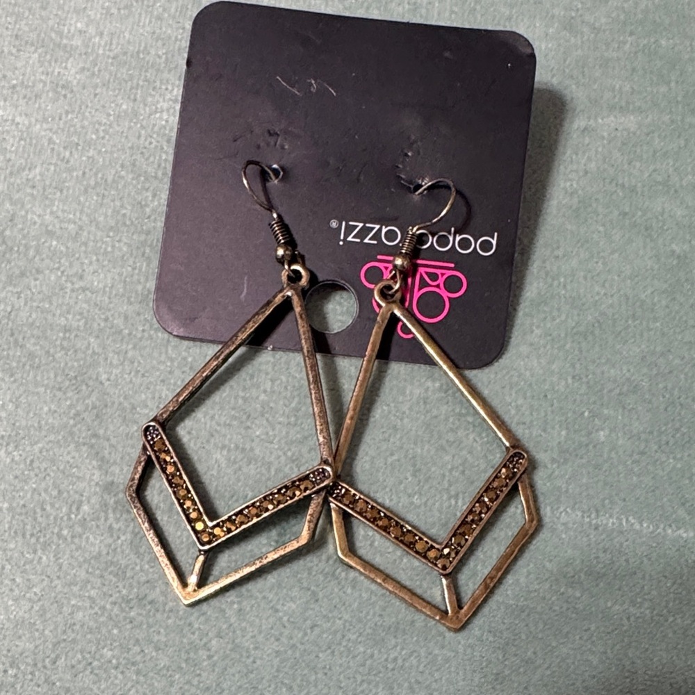 Gold color Geometric Earrings
